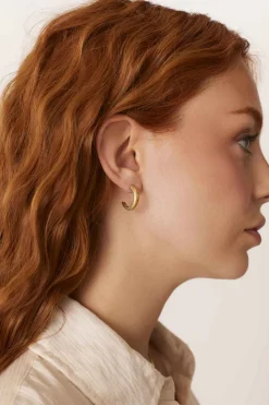PENDIENTES SHEYDA (18MM) BAÑADOS EN ORO