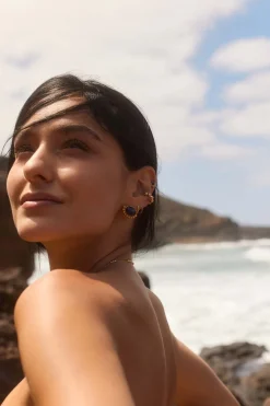 PENDIENTES TEKA BAÑADOS EN ORO
