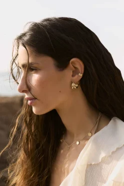 PENDIENTES TESARA BAÑADO EN ORO
