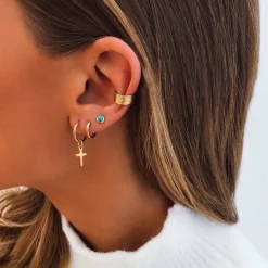 PENDIENTES URMI (12MM) BAÑADOS EN ORO