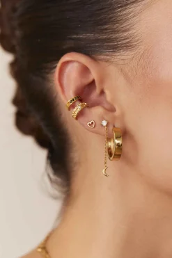 PENDIENTES YOOM BAÑADOS EN ORO