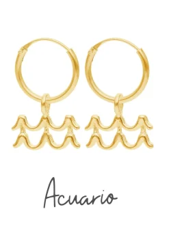 PENDIENTES ZODIACO (12MM) BAÑADOS EN ORO