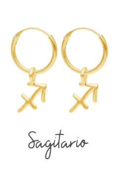 PENDIENTES ZODIACO (12MM) BAÑADOS EN ORO