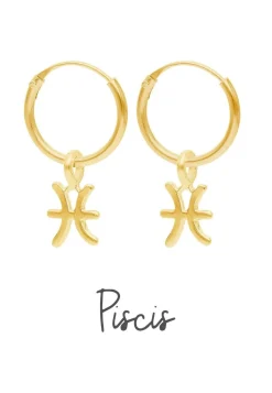 PENDIENTES ZODIACO (12MM) BAÑADOS EN ORO
