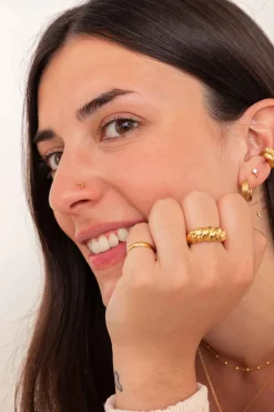PIERCING LAGHU BAÑADO EN ORO