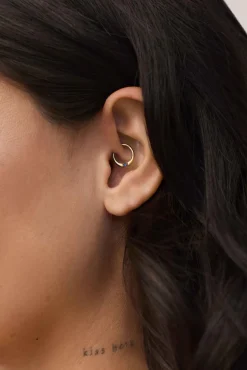 PIERCING UPAGRAH (8MM) BAÑADO EN ORO