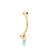 PIERCING VIVARAN BAÑADO EN ORO