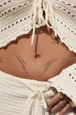 PIERCING VIVARAN BAÑADO EN ORO