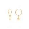 PIERCINGS SITARA (10MM) BAÑADOS EN ORO