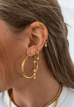 PIERCINGS SITARA (10MM) BAÑADOS EN ORO