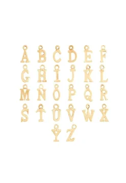 PULSERA ADAMYA LETRA BAÑADA EN ORO