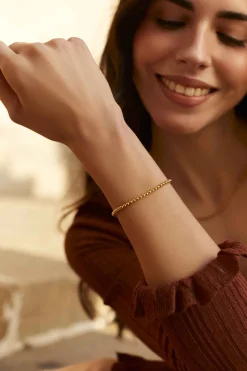 PULSERA KANAK BAÑADA EN ORO