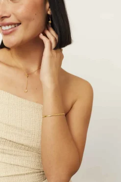 PULSERA MAHAVIRA BAÑADA EN ORO