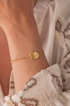 PULSERA MUHAR BAÑADA EN ORO