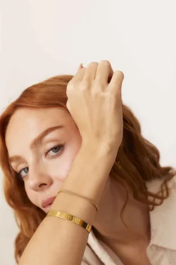 PULSERA SAANP BAÑADA EN ORO