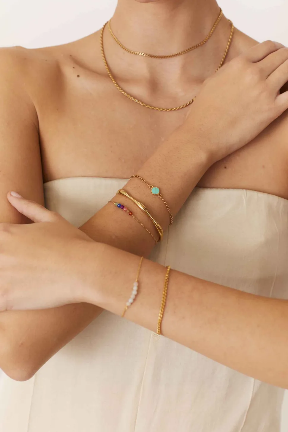 PULSERA SHAMITA BAÑADA EN ORO