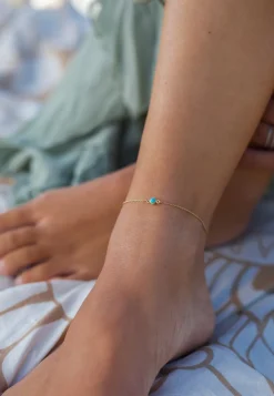 TOBILLERA AKASH BAÑADA EN ORO