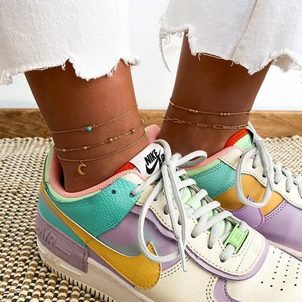 TOBILLERA DIVYA BAÑADA EN ORO